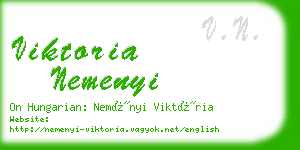 viktoria nemenyi business card